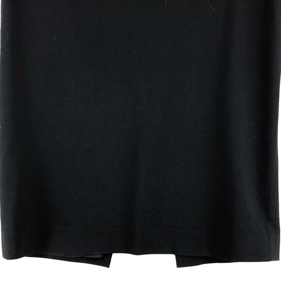 Michael Kors Collection Women Size 6 Pencil Skirt Side Zip Wool Black Italy Made - Picture 4 of 13